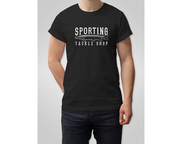 Sporting T-Shirt Svart - 3XL i gruppen Kläder / Sporting (Kläder) hos Örebro Fiske & Outdoor AB (Sporting T Svart - 3XL)